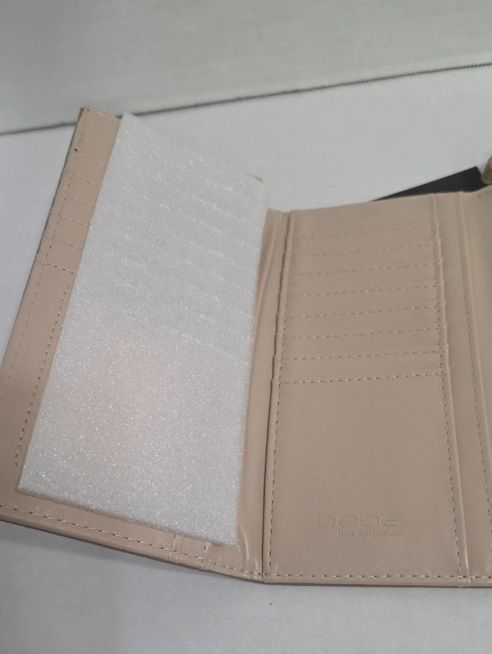 Bebe Louisa Trifold Wallet In Taupe *NWT*